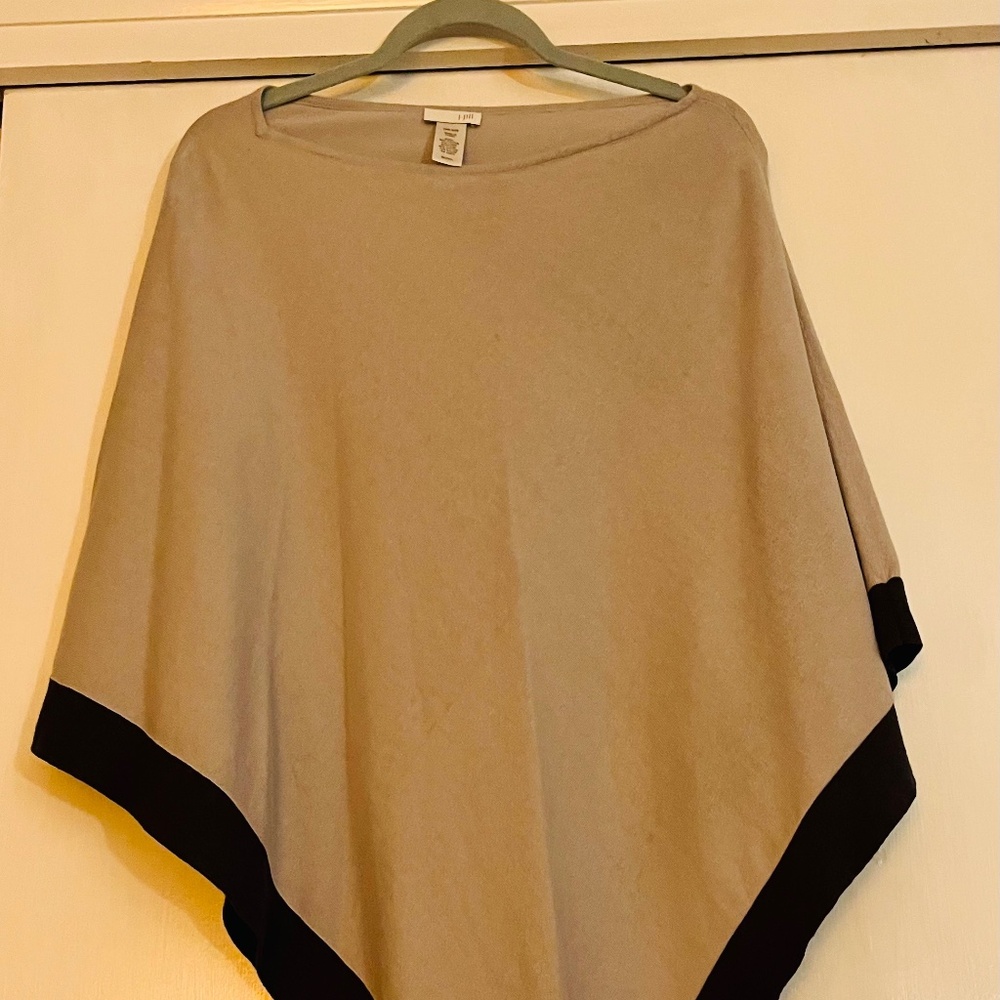 j.jill Tan Poncho NWOT One Size